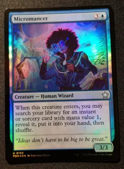 Micromancer - Foil - FDN - MTG - EN - NM - 0158 - Image 1