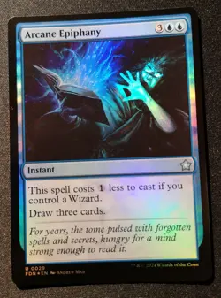 Arcane Epiphany - Foil - FDN - MTG - EN - NM - 0029 - Image 1