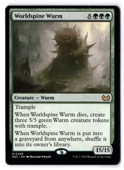 Worldspine Wurm NM* Duskmourn ENGLISH 0206 mtg -UnltdCards - Image 1