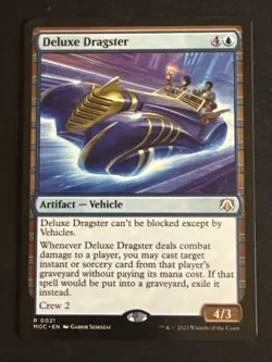 1x Deluxe Dragster (21) Commander March of The Machine LP MTG Magic x1 MKE - Image 1