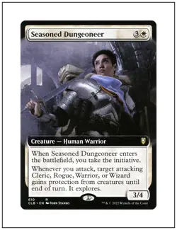 1x Seasoned Dungeoneer, Extended Art, Magic the Gathering MTG NM - Image 1