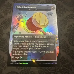 Piko Piko Hammer (Hammer of Nazalm) 2098 Secret Lair Sonic Rainbow Foil - Image 1