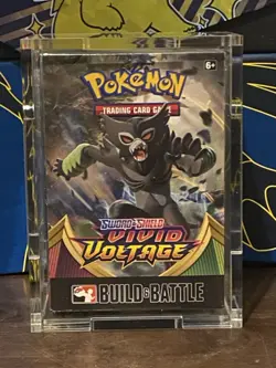 Pokemon Sword & Shield Vivid Voltage Build And Battle Box With Acrylic Protector - Image 1