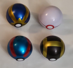 🔥 Pokemon TCG 🔥 Empty Pokeball Tins - 4 Pack - Packaged and Stored Safely ✈🚀 - Image 1