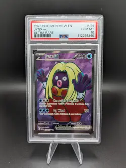 PSA 10 2023 POKEMON MEW EN-151 ULTRA RARE JYNX EX #191 English - Image 1
