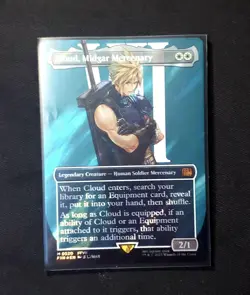 MTG Final Fantasy Cloud, Midgar Mercenary Borderless Surge Foil Card #0520 🔥 - Image 3