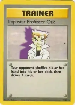 Imposter Professor Oak 73/102 Pokemon Card HP - Image 1
