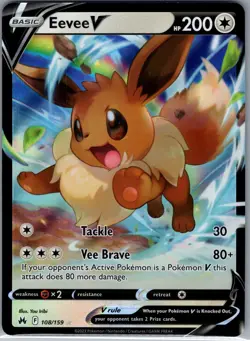 Eevee V 108/159 Crown Zenith - Pokemon Card - NM - Image 1