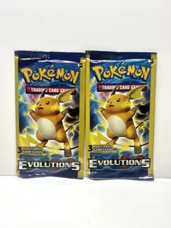 Pokemon TCG Evolutions Raichu 3 Card Pack x 2 - Came From Dragonite Tin Pictured - Image 1
