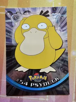 LP POKEMON PSYDUCK TOPPS Black FOIL Card 54 - Image 1