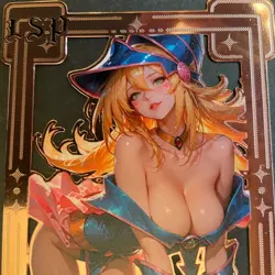 Goddess Story Gold METAL Card - Serial Number #/100! Anime Waifu DMG Magician - Image 2