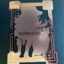 Goddess Story Gold METAL Card - Serial Number #/100! Anime Waifu DMG Magician - Image 5
