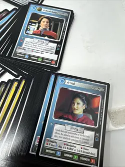 Lot of 300 Star Trek Voyager CCG Collectible Trading Card Game Cards 2001 Mixed - Image 2