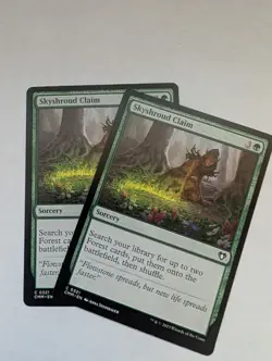 2X Skyshroud Claim Commander Masters Regular MTG NM - Image 1