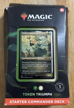 Magic the Gathering Starter Commander Deck Token Triumph... FREE S&H! - Image 1