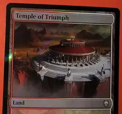 Temple of Triumph Ripple Foil - M3C #0392 - NM - MTG , Magic/ Land /Rare - Image 2