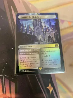 MTG - ISHGARD THE HOLY SEE - FOIL - BORDERLESS - RARE - NM - FINAL FANTASY - Image 1