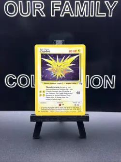 Zapdos 15/62 Fossil Base Set Unlimited Holo Rare 1999 Vintage WOTC Pokemon - VLP - Image 1