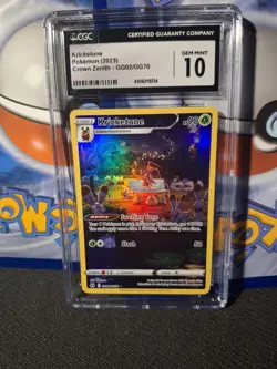 CGC Gem Mint 10 Kricketune GG02/GG70 Pokemon Crown Zenith Galarian Gallery - Image 1