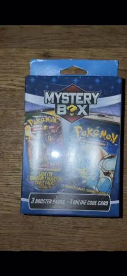 2024 MJ Holdings / POKEMON MYSTERY Sealed HANGER Box - 3 Booster Packs - Blue - - Image 2