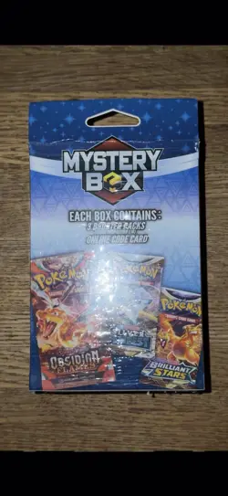 2024 MJ Holdings / POKEMON MYSTERY Sealed HANGER Box - 3 Booster Packs - Blue - - Image 4