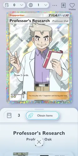 Professor's Research Oak - Full Art - ENG - Pokemon TCG Pocket - Image 1