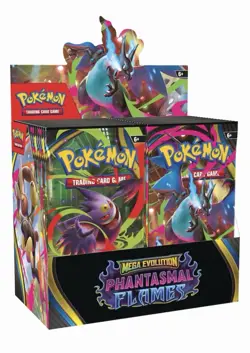 Pokemon TCG Mega Evolution: Phantasmal Flames Booster Box (36 Packs) - SEALED - Image 1