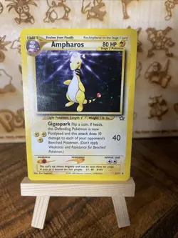 Ampharos 1/111 LP Neo Genesis Holo Rare Pokemon TCG - Image 1