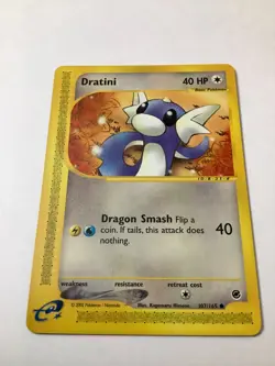 2002 Pokemon Expedition Base Set 107/165 Dratini M/NM - Image 2