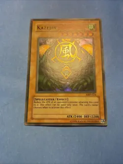 Yu-Gi-Oh! Kazejin - MRD-026 Unlimited NM Metal Raiders Super Rare NA PRINT - Image 1