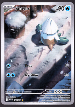 Snover 140/132 Mega Evolutions Illustration Rare Holo Pokemon TCG Card NM - Image 1