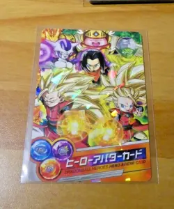 DRAGON BALL Z DBZ DBS HEROES PROMO AVATAR CARD CARTE PRISM SP JAPAN 2014 M #N002 - Image 1