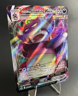 Galarian Slowking VMAX 100/198 Chilling Reign ULTRA RARE Pokemon TCG Card NM - Image 1