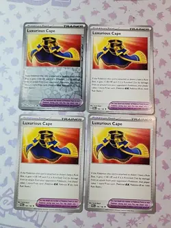 Luxurious Cape 166/182 x4 4x Pokemon Cards 2023 Paradox Rift Playset - Image 1