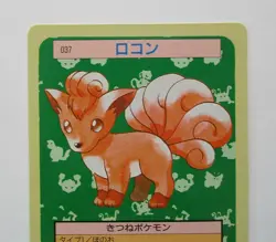 Pokemon Vulpix No. 037 Topsun Card Green Back 1995 Japanese - Image 3