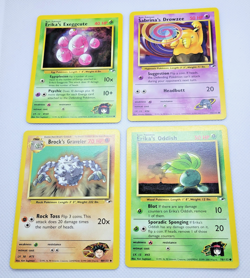 *NM* Vintage Gym Hero WOTC Pokemon Card Lot (4): Graveler, Drowzee, Oddish - Image 2