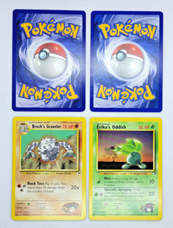*NM* Vintage Gym Hero WOTC Pokemon Card Lot (4): Graveler, Drowzee, Oddish - Image 5