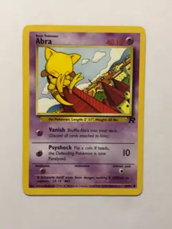 Pokemon Card Team Rocket Abra 49/82 Excellent Condition - Image 1