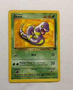 Pokemon Card Team Rocket Ekans 56/82 Excellent Condition - Image 1