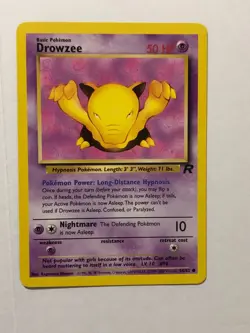 Pokemon Card Team Rocket Drowzee 54/82 Excellent Condition - Image 1