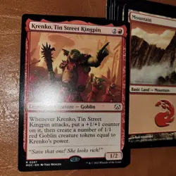 Krenko, Kingpin's GOBLINS Pure Red Tribal Commander Deck ALL 100 Magic Cards MTG - Image 1