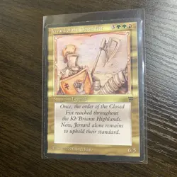 Jerrard of the Closed Fist 1994 MTG Legends Multi-Color Uncommon Creature - Image 1