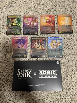 MTG - Secret Lair - Sonic - Friends And Foes Foil Set - OPEN without bonus card - Image 1