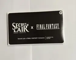Final Fantasy MTG Secret Lair GRIMOIRE FOIL: Opened But Sealed Cards! - Image 1