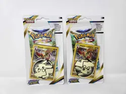 Pokemon TCG Brilliant Stars Checklane Blister Booster Pack Flapple Lot Of 2 - Image 1