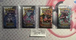 Pokemon Shining Legends Booster Pack Art Set Factory Sealed (4 Packs) - Image 2