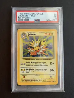 Pokemon Jolteon Holo Jungle No Symbol Error PSA 5 (50741587) - Image 1