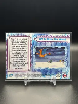 2000 POKEMON TOPPS THE MOVIE #48 OFF TO SAVE THE WORLD - NM - Image 2