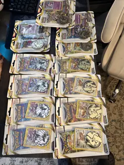 Pokemon Lot 9 Single Check lane Blisters And 3-3 Pack Check Lane Blisters Sealed - Image 1