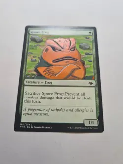 SPORE FROG GAMAKICHI NARUTO MAGIC GATHERING ALTERED ART HAND PAINT DEMIAN SOLIS - Image 5